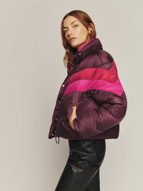   x Reformation＊Mila Puffer＊リバーシブルダウン Canada Goose X Reformation Mila Puffer