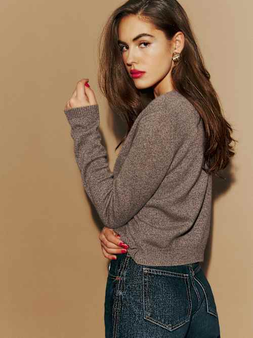 Product image for Clara Cashmere Crew Cardigan