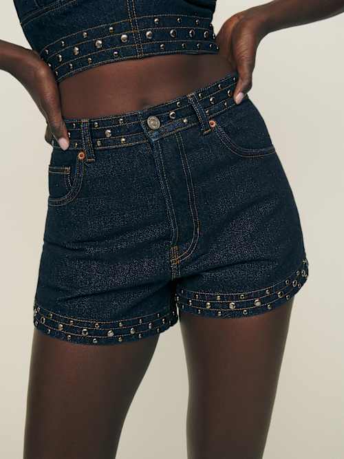 Charlene High Rise Jean Shorts