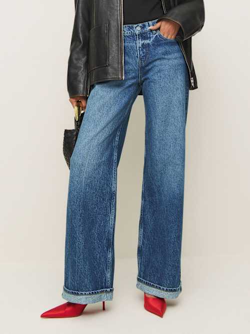 Cary Low Rise Slouchy Wide Leg Jeans