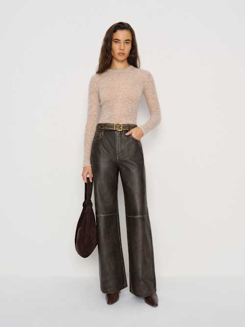 Veda Kennedy Wide Leg Leather Pant
