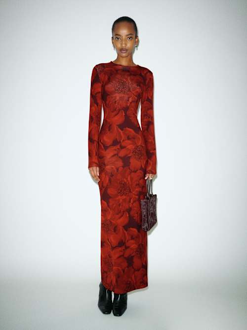 Reformation Tommie Knit Dress | Red | XS