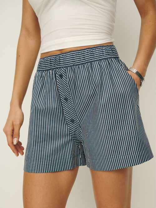 ★MAINBOOTH★Billy's Oversized Stripe Shorts(GRAY)★正規品 BILLY'S SHORTS | Shapes