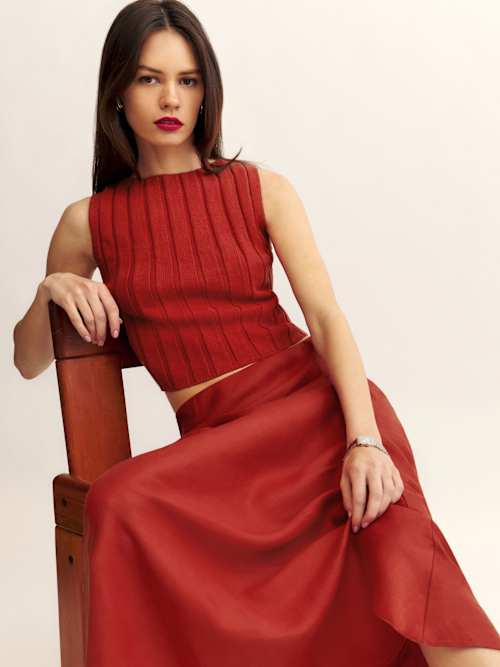 Primary image for Callie Cotton Ribbed Sweater Tank