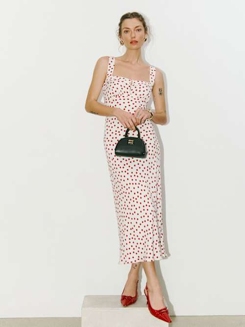 【Reformation】Tancy Dress タンシードレス ワンピース 水玉 Tancy Dress