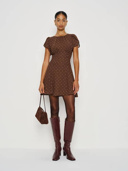 linen dress for winter 2pc Linen Winter Dress u2649-Yellow main image 1