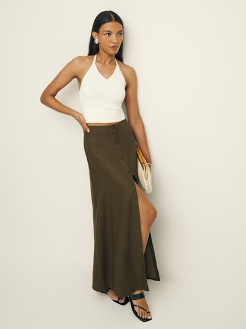 Andi Linen Maxi Skirt