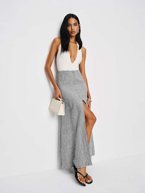 knee length dresses for ladies The Andy Linen Dress main image 0
