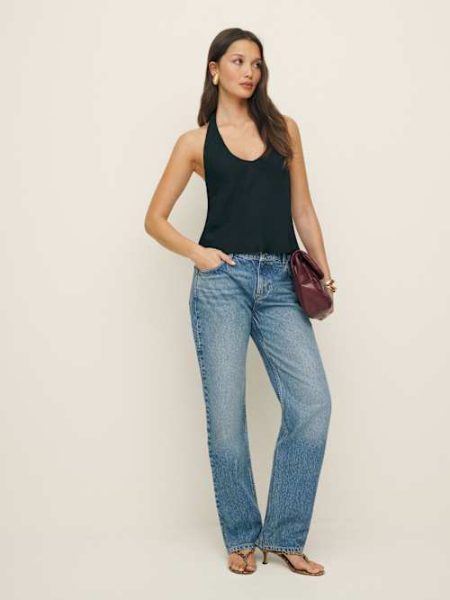Reformation リフォーメーション アギー トップ Sustainable Short Sleeve Tops | Reformation