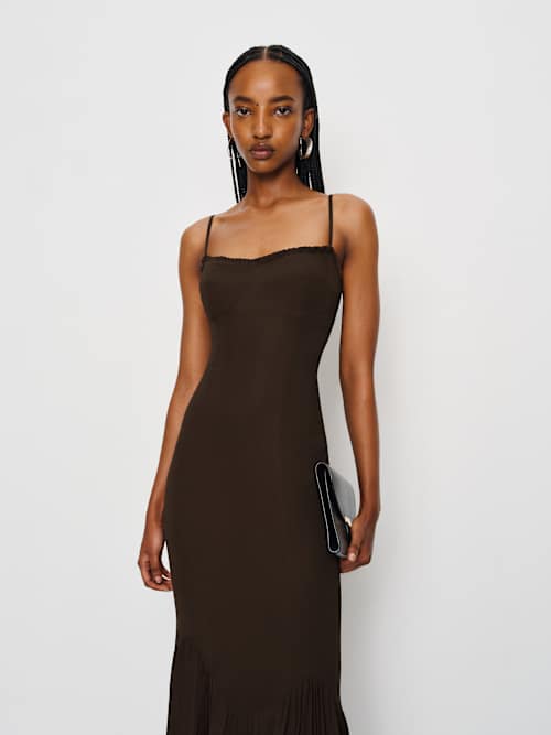 reformation aiko dress Aiko Pleated Slipdress (Women)
