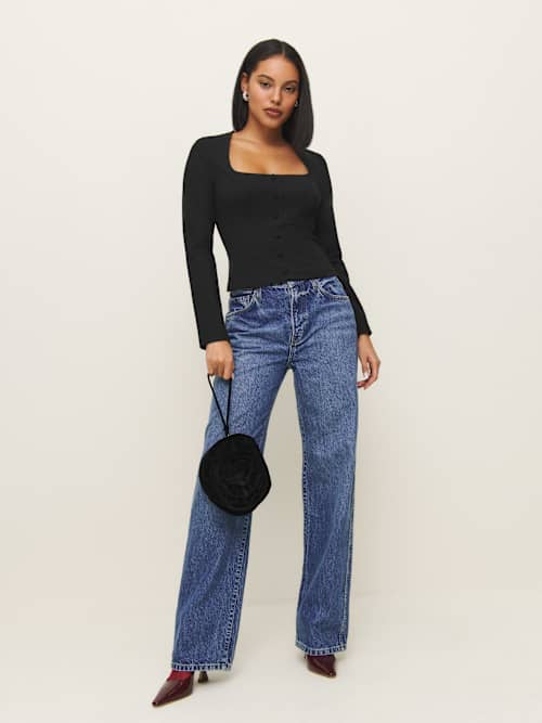 Reformation リフォーメーション ヴィヴィアン ニット トップ Vivienne Knit Top