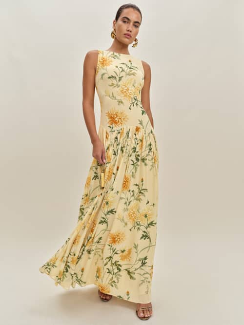 strapless open back dress Zapaka Women Summer Dress Orange Printed Halter Casual Dress with Slit, Orange / XL
