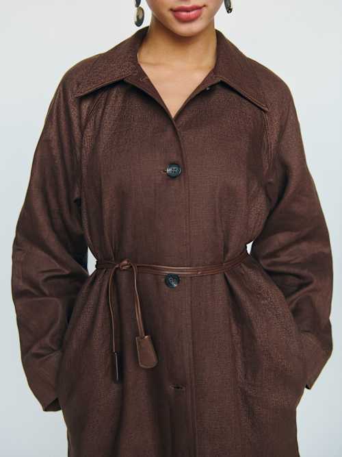 Reformation リフォーメーション ベーダ ベック レザー トレンチ 1316153.1.CHIANTI?_s=RAABAB0