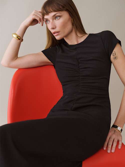 ワンピース andmary Mila lady like knit dress ANDMARY】Lamia knit set dress