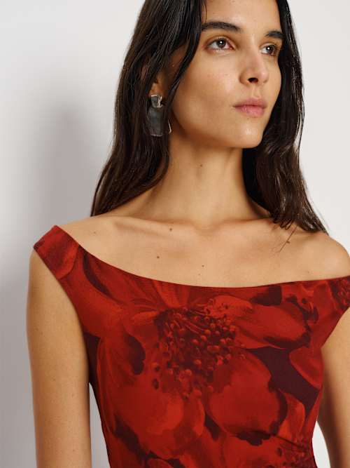 lia knit dress reformation Reformation Lia Knit Dress | Red