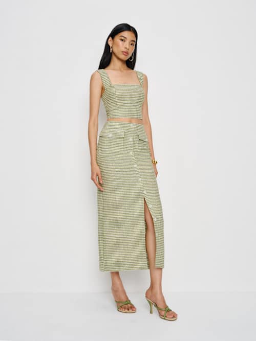 Reformation/Britt リネン スカート Britt Linen Skirt