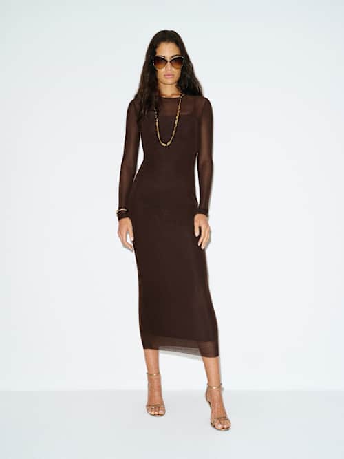 black knit dress maxi Black Sleeveless Bodycon Ribbed Knit Maxi Dress main image 0