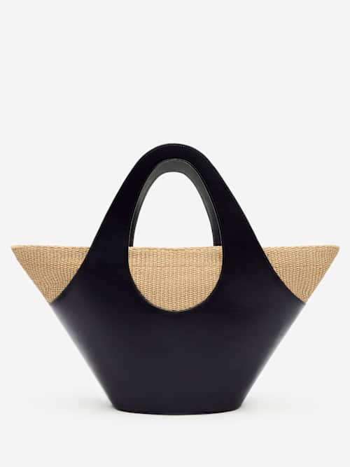 Reformation/Siena トップハンドル ラフィア トートバッグ Siena Top Handle Tote