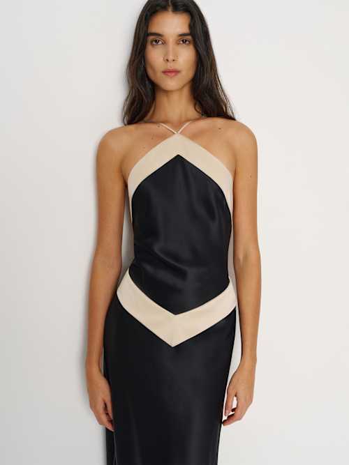 Reformation Jillian Silk Dress | Black | 10