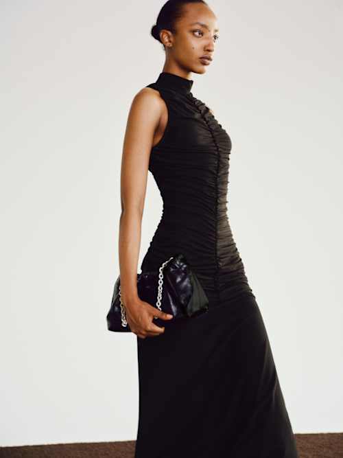 Reformation Caspian Knit Dress | Black | Small