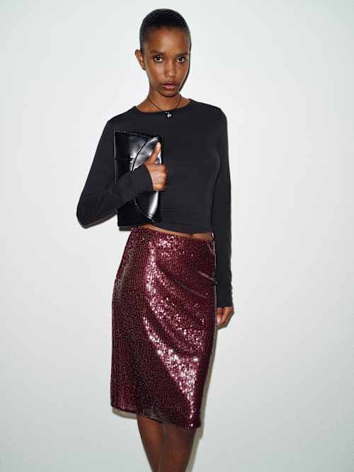 Brodie Sheer Knit Skirt thumbnail 3