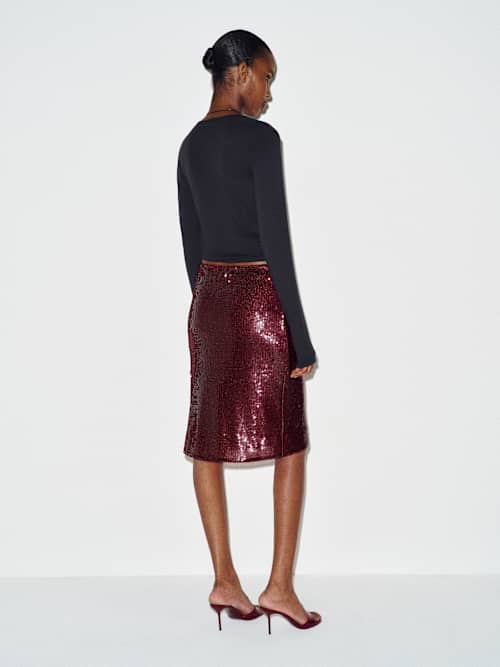 Brodie Sheer Knit Skirt thumbnail 4