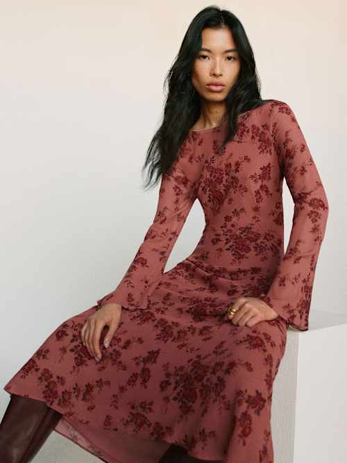 Reformation Esra Dress | Pink | Small