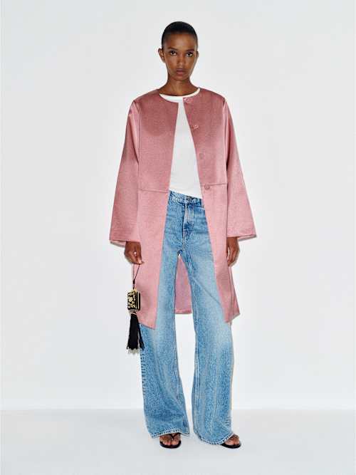 Stella Satin Coat, photo 2 of 6