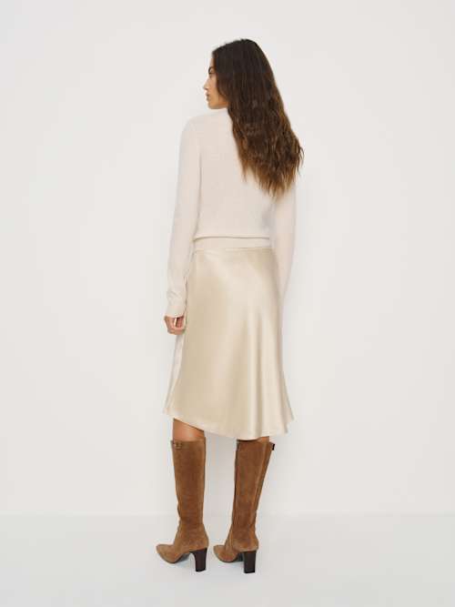Layla Silk Knee Length Skirt thumbnail 4