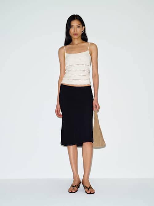 Layla Knee Length Skirt - angle 1