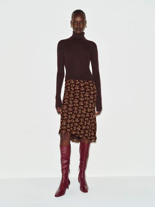 Layla Knee Length Skirt - angle 1