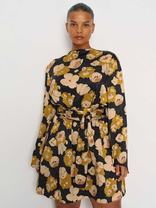 astrid silk dress Astrid Dress  Jandeqene