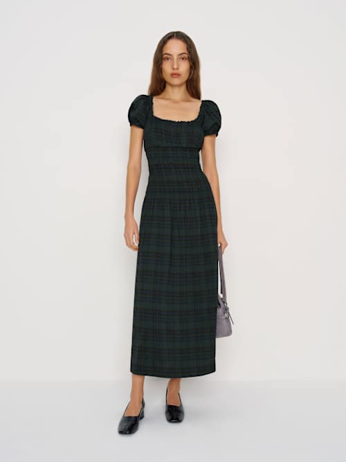 Reformation Riva Dress | Green | XL