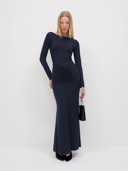 lara knit dress Lara 28957 Prom Dress - Wine