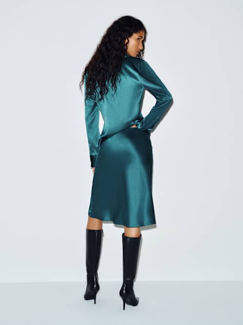 Raya Fitted Silk Shirt thumbnail 3