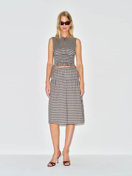 clement linen dress reformation Reformation Clemente Linen Midi-Dress