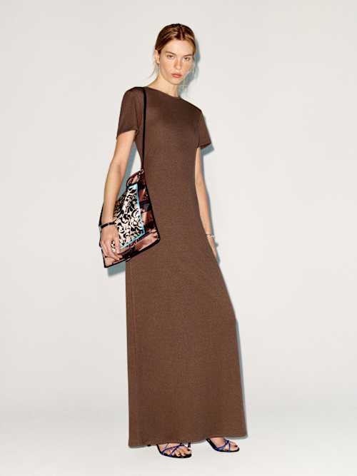 Reformation Max Knit Dress | Brown | XL