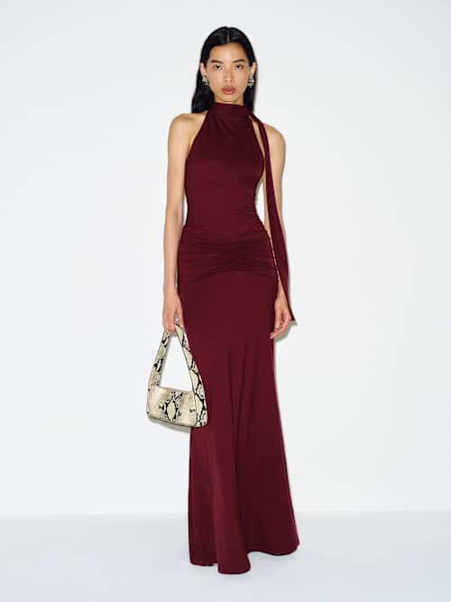serene knit dress Reformation Serena | Red lehenga-choli-suits-myanmar