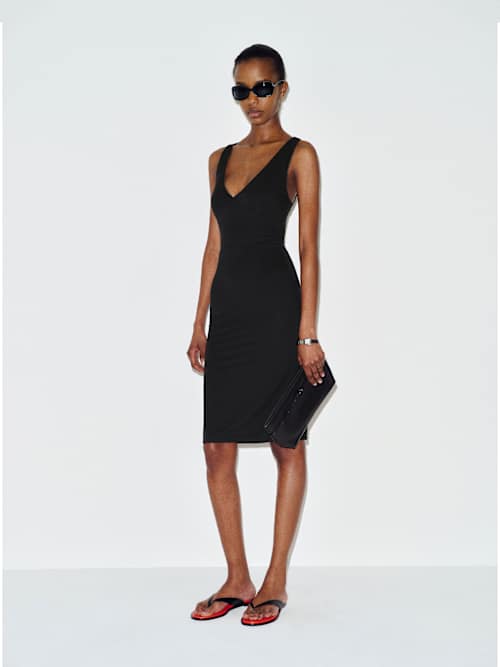 sonali knit dress reformation Joni | Black Outfit