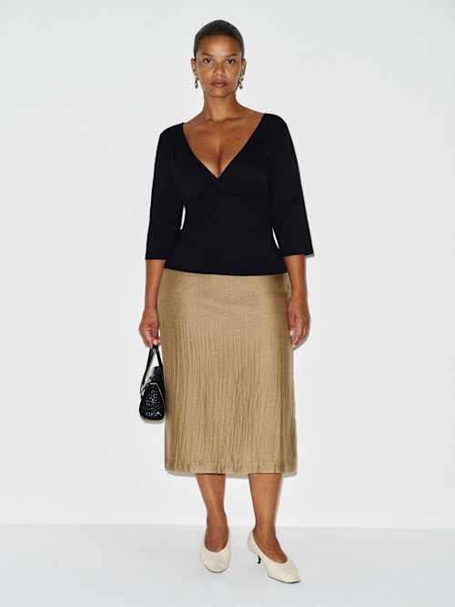 Helen Low Waist Midi Skirt Es - angle 1