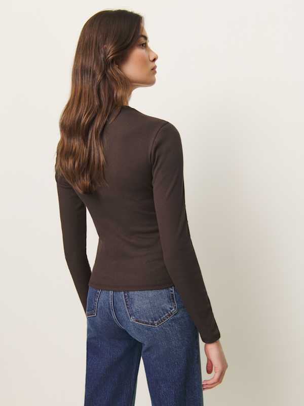 Davy Long Sleeve Crewneck Tee - Mole