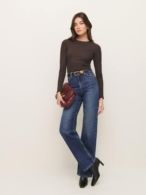 Davy Long Sleeve Crewneck Tee - Mole