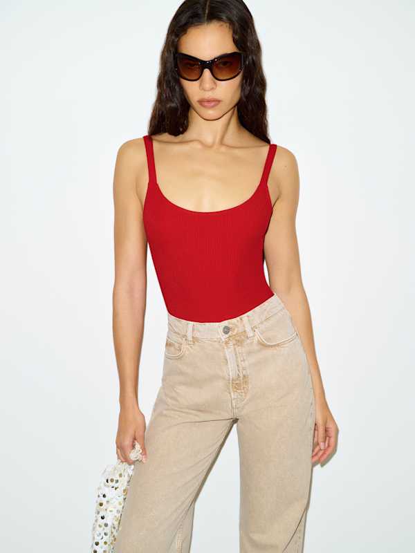 Amy Bodysuit - Lipstick