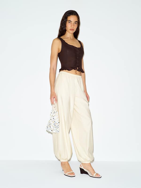 Kiera Linen Top - Mole