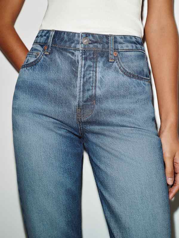 Cynthia High Rise Straight Jeans - Bruce