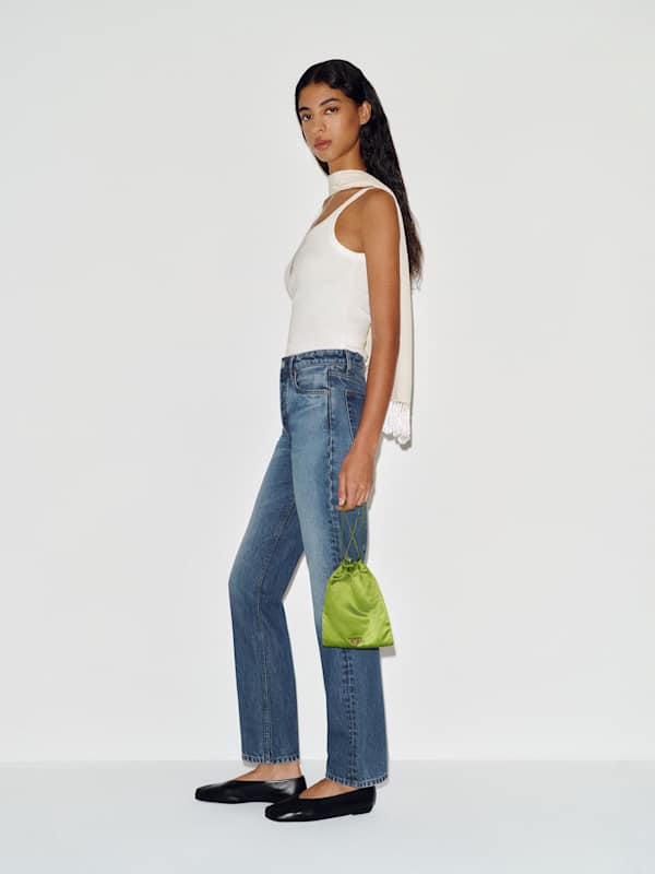 Cynthia High Rise Straight Jeans - Bruce