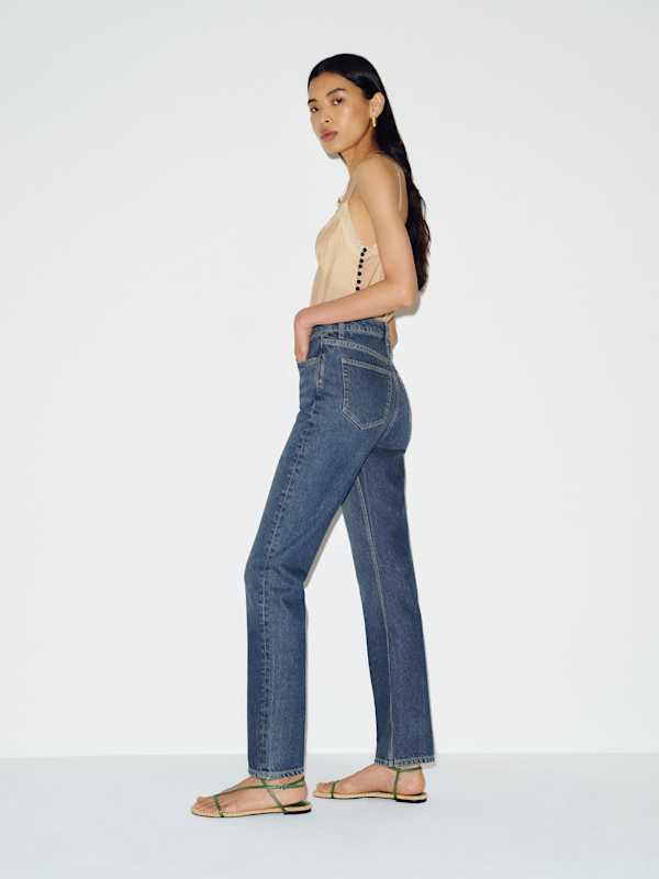 Cynthia High Rise Straight Jeans - Lanier