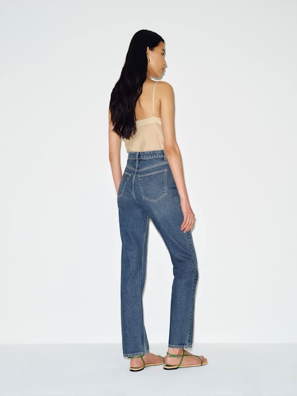 Cynthia High Rise Straight Jeans - Lanier