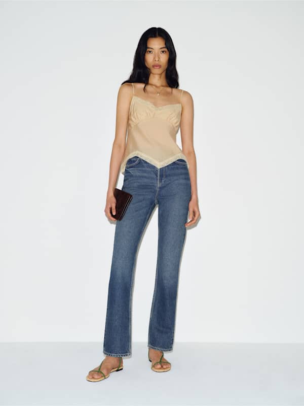 Cynthia High Rise Straight Jeans - Lanier