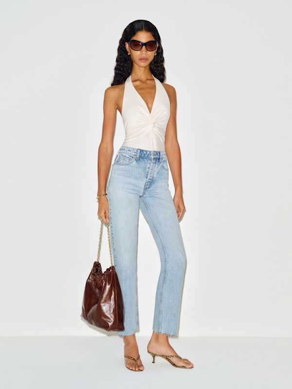 Cynthia High Rise Straight Jeans - Mahi